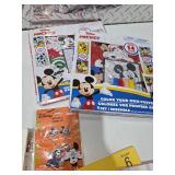 Disney Sesame Street Kids Books VHS Coloring Activity Lot Mickey Pooh Bambi Elmo