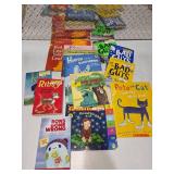 Huge Kids Books Lot Pete The Cat Horton Sesame Street Bad Guys Curious George Disney