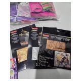Huge Craft Supply Lot Engraving Art Sketch Kit Yarn Gold Leaf Sticks Dowels