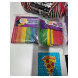 Huge Craft Supply Lot Engraving Art Sketch Kit Yarn Gold Leaf Sticks Dowels