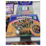 Huge Kids Craft Activity Lot Paint By Number Stampers Art Kits Markers Pipe Cleaners NEW