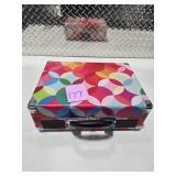 Portable Suitcase Record Player Turntable Built In Speakers Retro Colorful