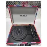 Portable Suitcase Record Player Turntable Built In Speakers Retro Colorful