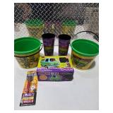 Teenage Mutant Ninja Turtles Scooby Doo Mystery Machine Buckets Cups Lot