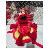 Sesame Street Elmo Dr Seuss Grinch Plush Stuffed Animals Kids Backpack Lot