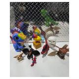 Dragon Toy Figure Lot Gremlins Gizmo Harry Potter Owl Dinosaur Spider Man Kids Toys