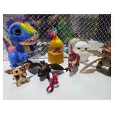 Dragon Toy Figure Lot Gremlins Gizmo Harry Potter Owl Dinosaur Spider Man Kids Toys
