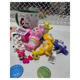 Disney Mickey Pluto Care Bears Unicorn Horse Figures Mug Kids Toy Lot