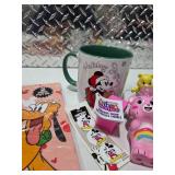 Disney Mickey Pluto Care Bears Unicorn Horse Figures Mug Kids Toy Lot
