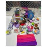 Large Kids Toy Lot Pop It Fidget Plush Unicorn Wiggles Figures Sensory Bundle