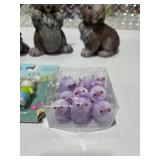 Easter Bunny Decor Figurine Lot Farmhouse Rabbits Spring Decorations Dog Figure