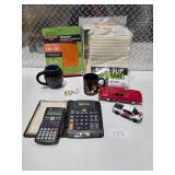 Star Wars Mug Elvis Mug Diecast Cars Calculators Rug Mats Sandpaper Lot