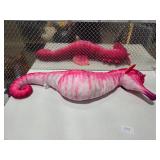 Giant Pink Seahorse Plush Oversized Body Pillow Stuffed Animal 3+ Ft