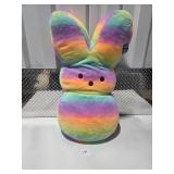 NEW Peeps Giant Plush Bunny Rainbow Easter Decor Large Stuffed Animal NWT