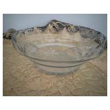 Vintage Glass Serving Bowl (10.5" D)