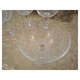 Vintage Wine or Champagne Glasses Bamboo Etched Design