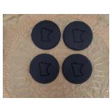 Set of Four Stone/Slate Coasters State of Minnesota Design