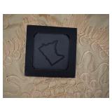 Set of Four Stone/Slate Coasters State of Minnesota Design