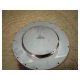 Onedia Stainless Steel with Gold Accents Serving Plate with Lid 6.5"