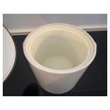 Vintage Georges Briad White Ice Bucket