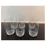 Vintage Cut Crystal Water Glasses Belfast Pattern (Qty 6)