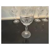 Vintage Schott-Zwiesel Celebration Pattern Crystal Cut Wine Glasses (Qty 5)