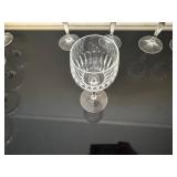 Vintage Schott-Zwiesel Celebration Pattern Crystal Cut Wine Glasses (Qty 5)