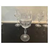 Vintage Schott-Zwiesel Celebration Pattern Crystal Cut Wine Glasses (Qty 5)