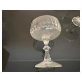 Vintage Schott-Zwiesel Tango Pattern Cut Crystal Champagne or Tall Sherbet Glasses (Qty 12)