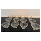 Stunning Glass Ice Cream Dishes (Qty 12)