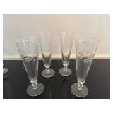 Vintage Pilsner Glasses (Qty 7)
