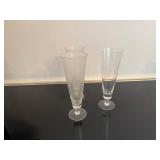 Vintage Pilsner Glasses (Qty 7)