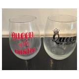 Miscellaneous Glassware (Qty 10) - Schott Zwiesel, University of Minnesota, "Queen" and Pilsner Glasses