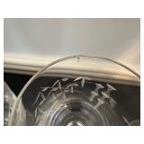 Vintage Glass Cordial Glasses Etched Bamboo Design (Qty 6)