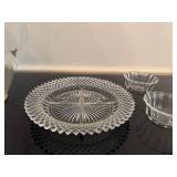 Glass Divided Relish Dish, Small Glass Bowls, Glass Water Pitcher