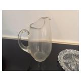 Glass Divided Relish Dish, Small Glass Bowls, Glass Water Pitcher