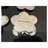 Pottery Barn Flower-Shaped Small Plates - Set of 6