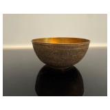 Brass Bowl with 9 Tea Candles