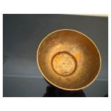 Brass Bowl with 9 Tea Candles