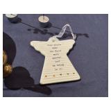 Eclectic Lot of Miscellaneous Collectibles: Bronze Apple, Snowflakes Sticks, Angel Ornament, Indian Eyeliner Applier