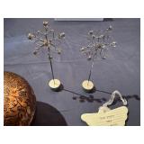 Eclectic Lot of Miscellaneous Collectibles: Bronze Apple, Snowflakes Sticks, Angel Ornament, Indian Eyeliner Applier