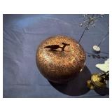 Eclectic Lot of Miscellaneous Collectibles: Bronze Apple, Snowflakes Sticks, Angel Ornament, Indian Eyeliner Applier