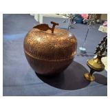 Eclectic Lot of Miscellaneous Collectibles: Bronze Apple, Snowflakes Sticks, Angel Ornament, Indian Eyeliner Applier