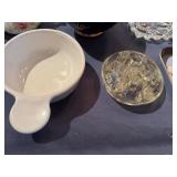 Vintage Decorative Items, Crystal Ash Tray, China, Glass Flower Holder