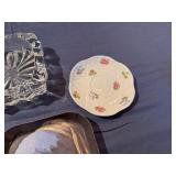 Vintage Decorative Items, Crystal Ash Tray, China, Glass Flower Holder
