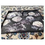 Rose Design Serving Tray 18" x 14" x 1/2" Lip