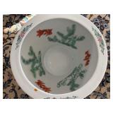 Hand Painted Chinese Porcelain Fishbowl or Jardiniere or Planter - Landscape Design