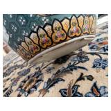 Hand Painted Chinese Porcelain Fishbowl or Jardiniere or Planter - Landscape Design