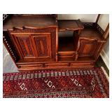 Antique Chinese Tea Chest/Hutch 48" wide x 14" deep x 53" tall