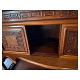 Antique Chinese Tea Chest/Hutch 48" wide x 14" deep x 53" tall